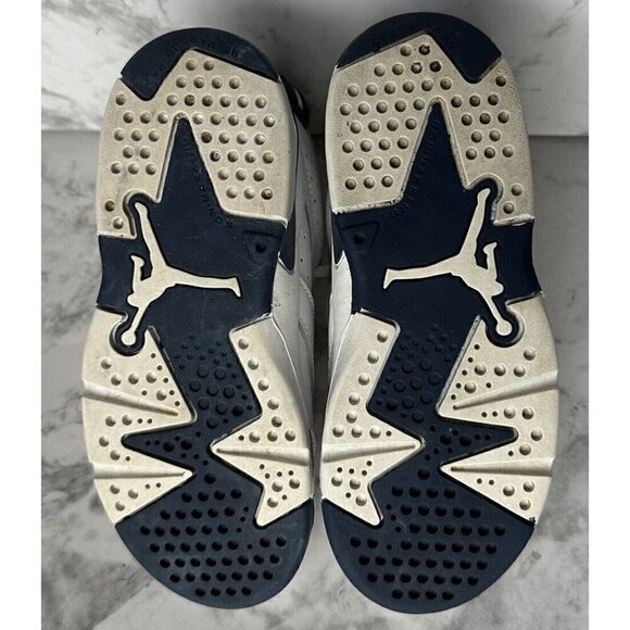 Nike Air Jordan 6 Retro TD Midnight Navy White 384667-141‎ Toddler 10c Sneakers - Picture 10 of 10